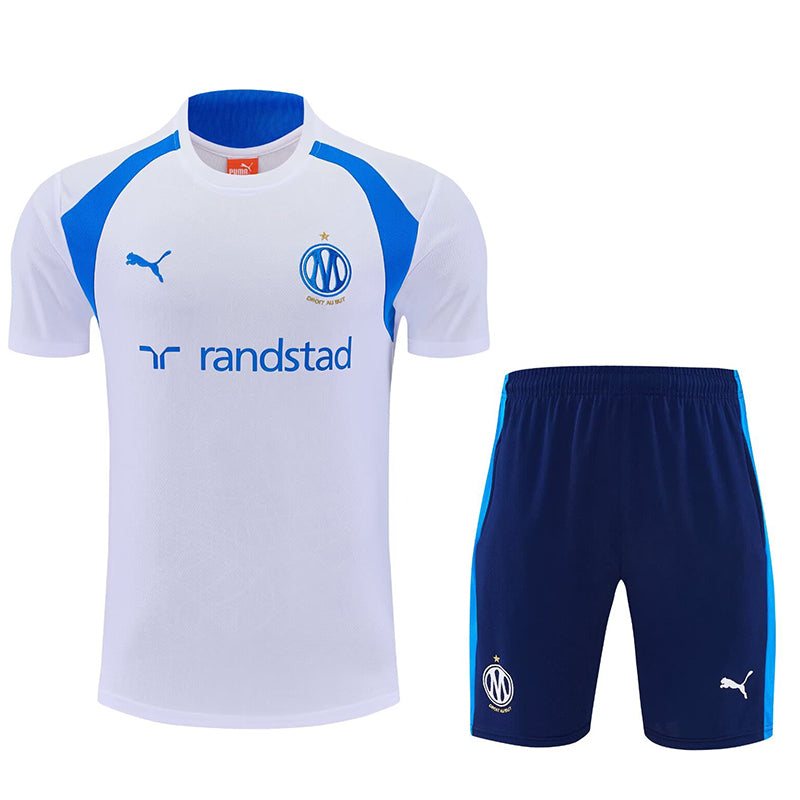 Marseille white training shirt suit