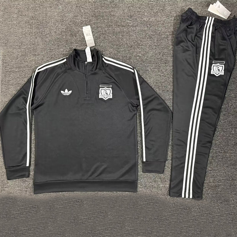 Colo-Colo black half zip tracksuit