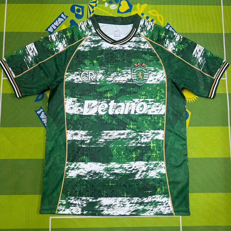 Sporting Lisbon CR7 green commemorative fans jersey image 2