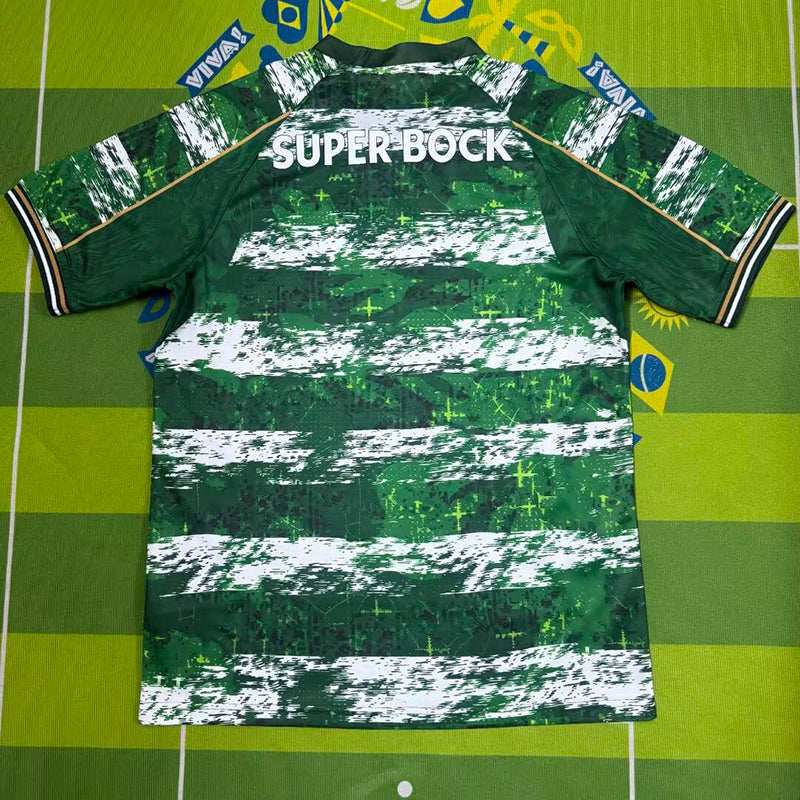 Sporting Lisbon CR7 green commemorative fans jersey image 3