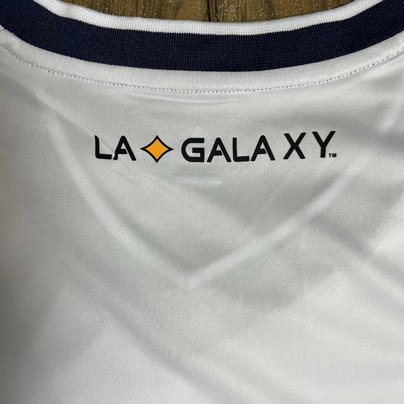 2011/2012 LA Galaxy Home Retro Long Sleeve Soccer Jersey image 6