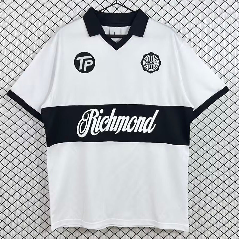 1990 Club Olimpia Home Retro Soccer Jersey image 1