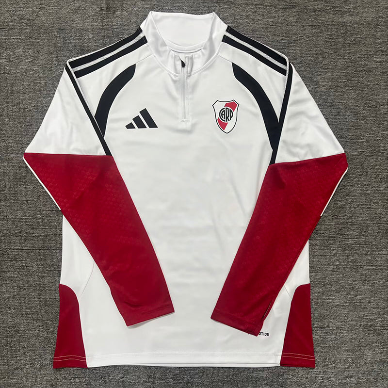 26/27 River Plate White Half Pull Tracksuit