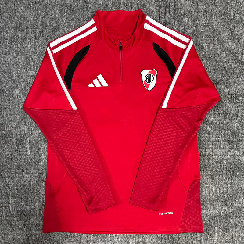 26/27 River Plate Red Half Pull Tracksuit