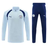 Man City light blue half-zip tracksuit
