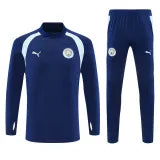 Man City royal blue half-zip tracksuit
