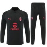 AC Milan black half-zip tracksuit