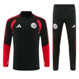Ajax black half-zip tracksuit