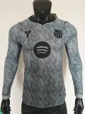 Barcelona grey goalkeeper long sleeve player jersey