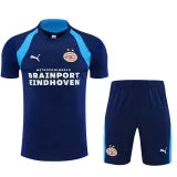 PSV royal blue training shirt and shorts set