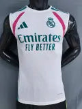 Real Madrid white player training vest
