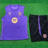 Barcelona purple player training vest suit