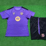 Barcelona purple player training shirt suit