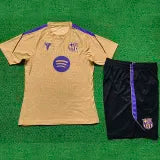 Barcelona yellow player training shirt suit