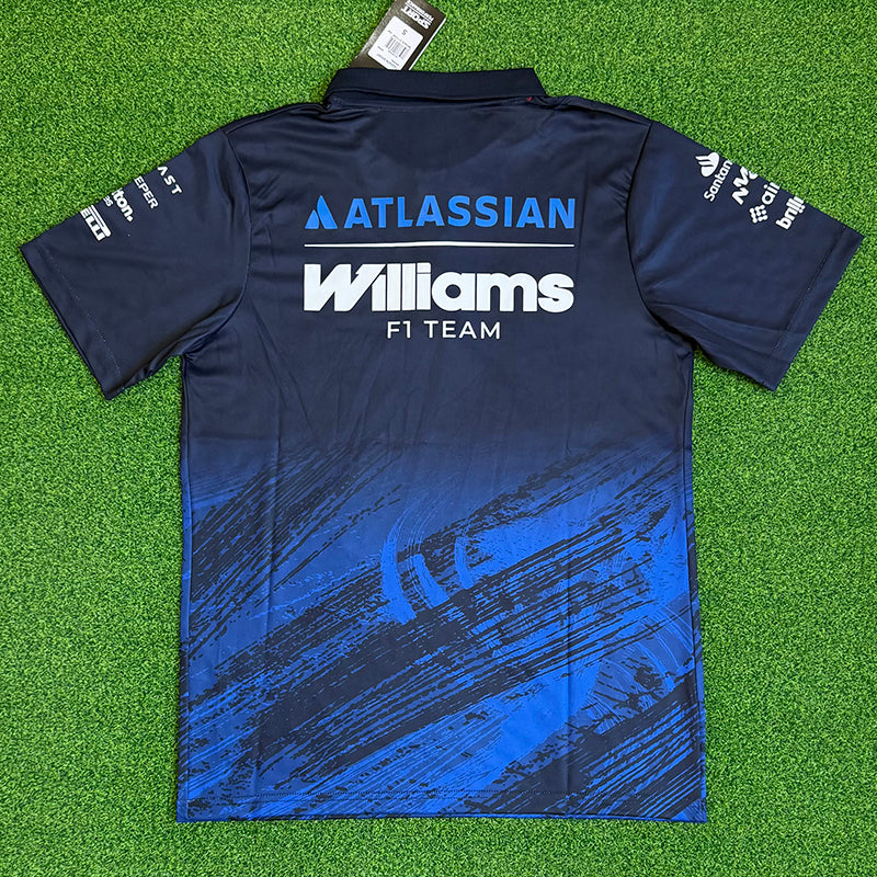 2026 Williams Royal Blue Round Neck Racing Suit